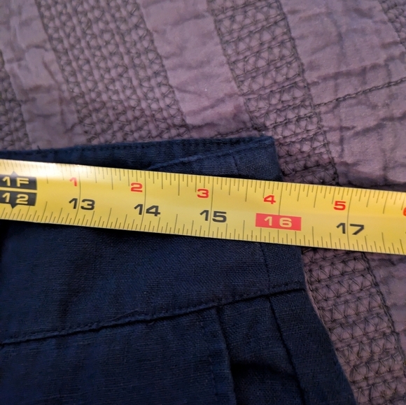 Boden Navy Blue Wide-Leg Pants 14 - Picture 6 of 11